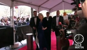New York : Marine Le Pen foule le tapis rouge du Time