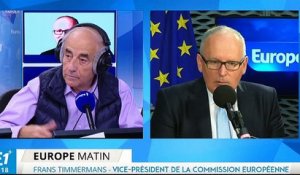 Timmermans : "Il doit y avoir une solidarité européenne"