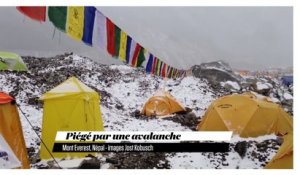 Everest : il filme l'avalanche