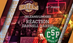 Réaction de Darnell Harris - J30 - Orléans reçoit Limoges