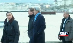 Arrivee de John Kerry a Geneve