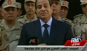 Egypte: le président Sissi s'exprime après les attentats au Sinaï