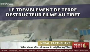 Le tremblement de terre destructeur filmé au Tibet