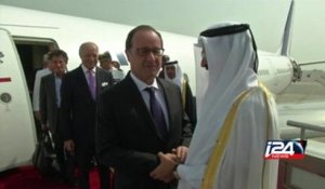 François Hollande en visite au Qatar pour la signature du contrat Rafale