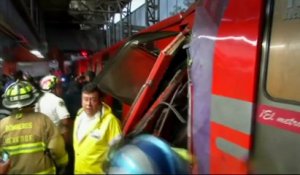 Douze blessés dans la collision de deux métros à Mexico