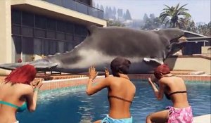Une baleine tombe du ciel dans GTA V