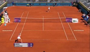 Madrid - Garcia échoue d'un rien face à Sharapova