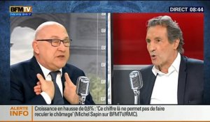 Michel Sapin face à Jean-Jacques Bourdin en direct