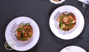 Recette des coquilles Saint-Jacques aux haricots de la mer