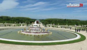 Château de Versailles : l'eau rejaillit dans le bassin de Latone
