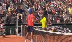 Roland Garros : Poignée de main virile entre Janowicz et Hamou