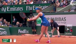 Roland Garros : Cornet pète un plomb pour une balle qu’elle a vu bonne