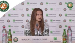 Conférence de presse Lucie Safarova Roland-Garros 2015 / 8e de finale