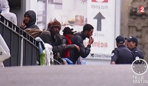 La police évacue le campement de migrants du Boulevard de la Chapelle