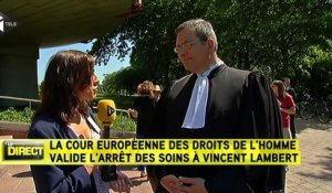 Pour l'avocat des parents de Lambert le combat n'est pas terminé