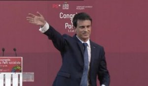 Revoir le discours de Manuel Valls au congrès du PS