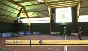 Andy Murray s'essaie au Half Court Challenge