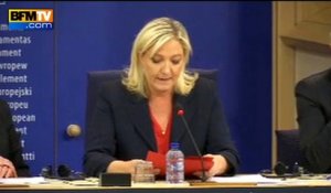 Marine Le Pen annonce avec "joie" la création d'un groupe au Parlement européen