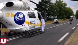 Un accidenté héliporté vers Amiens