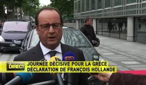 François Hollande : "Je suis pour un accord global et durable"