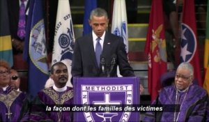 Barack Obama chante "Amazing Grace" en hommage aux victimes de Charleston
