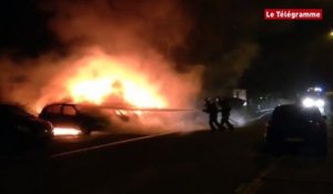 Brest. Quatre voitures brûlées à Bellevue