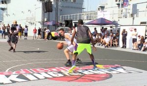 La finale française de basket, un contre un, king of the rock à bord du BPC Mistral