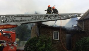Incendie d'une maison à Plouëc-du-Trieux