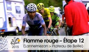 Flamme rouge / Last KM - Étape 12 (Lannemezan > Plateau de Beille) - Tour de France 2015