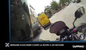 Bernard Kouchner coupe dangereusement la route à un motard et se fait sermonner !