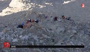 Attention aux éboulements sur le Mont-Blanc