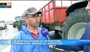 Caen: "Le Foll ne semble pas se préoccuper de la situation", déplore un éleveur en colère