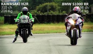 Test d'accélération : Kawasaki H2R vs BMW S1000RR