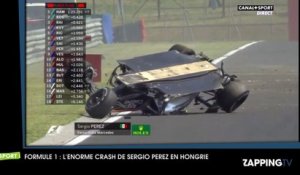 Formule 1 : L’énorme crash de Sergio Perez au Grand Prix de Hongrie