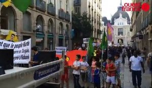 une centaine de Kurdes manifestent à Rennes contre les frappes aériennes turques