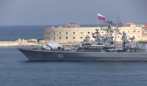 Un navire de guerre russe rate le tir de son missile