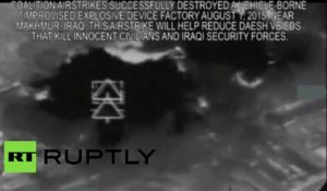 Irak : des frappes aériennes touchent l'usine d’explosifs présumée de Daesh