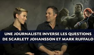 Une journaliste inverse les questions de Scarlett Johansson et Mark Ruffalo