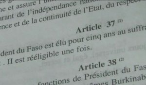 Burkina faso, Projet de modification de la constitution