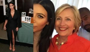 Kim Kardashian partage un selfie avec la candidate Hillary Clinton
