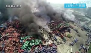 Explosion de Tianjin : la ville survolée par un drone