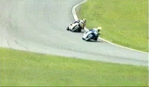 Grosse chute à moto