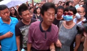Explosions de Tianjin : les habitants réclament des compensations