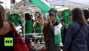 A Paris, des activistes manifestent leur solidarité avec Mohammed Allan