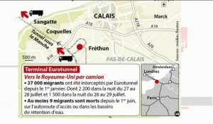 Migrants : les nouvelles mesures de sécurité autour d'Eurotunnel peuvent-elles désengorger Calais ?