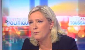 Selon Marine Le Pen, la majorité des migrants qui arrivent de Syrie «ne sont pas des réfugiés politiques»