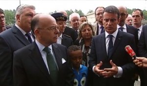 La visite de Manuel Valls à Calais, à travers les télés