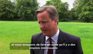 David Cameron ne souhaite pas accueillir davantage de réfugiés