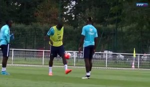 Gestes techniques de Pogba et Zouma