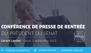 [Événement] Conférence de presse de rentrée de Gérard Larcher (version augmentée)